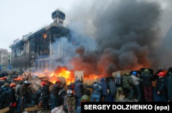 Революція гідності. Київ, майдан Незалежності, 19 лютого 2014 року