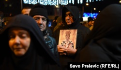Протести вірних Сербської православної церкви в Подґориці проти нового закону