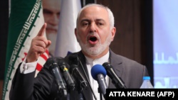 Міністр закордонних справ Ірану Мохаммад Джавад Заріф виступає на конференції в Тегерані 21 жовтня 2019 року