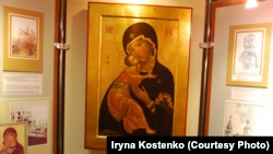 Копія ікони Вишгородської Богородиці у Вишгородському краєзнавчому музеї