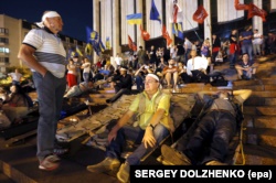 Під час Мовного Майдану. Київ, 4 липня 2012 року