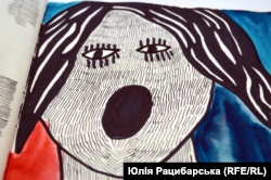 Картина з виставки волонтерки Ольги Ємельянової, яка не приховує діагнозу «біполярний розлад». Дніпро, 6 червня 2019 року