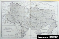 Мапа земель, населених етнічними українцями