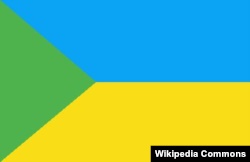 Прапор Зеленої України (зелений колір – тайга, синій – небо і море, жовтий – хлібне поле)