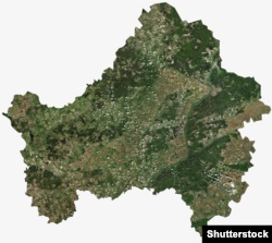 Супутниковий знімок усієї Брянської області