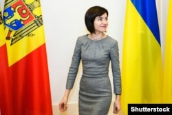 Мая Санду, тодішній прем’єр-міністро Молдови, під час візиту до України. Київ, 11 липня 2019 року