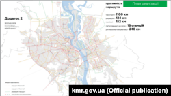 Так має виглядати мапа велосипедних доріжок Києва за планом Концепції розвитку велосипедної інфраструктури