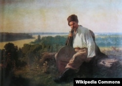 Костянтин Трутовський. «Тарас Шевченко з кобзою над Дніпром», 1875 рік