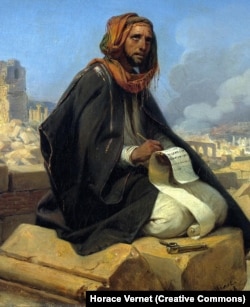 Орас Верне. «Пророк Єремія на руїнах Єрусалиму», 1844 рік