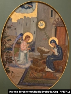 Модест Сосенко «Благовіщення»,ікона з церкви св.Миколая у Золочеві,1913 рік