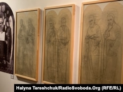Рисунки Модеста Сосенка перед створенням стінопису у Славському