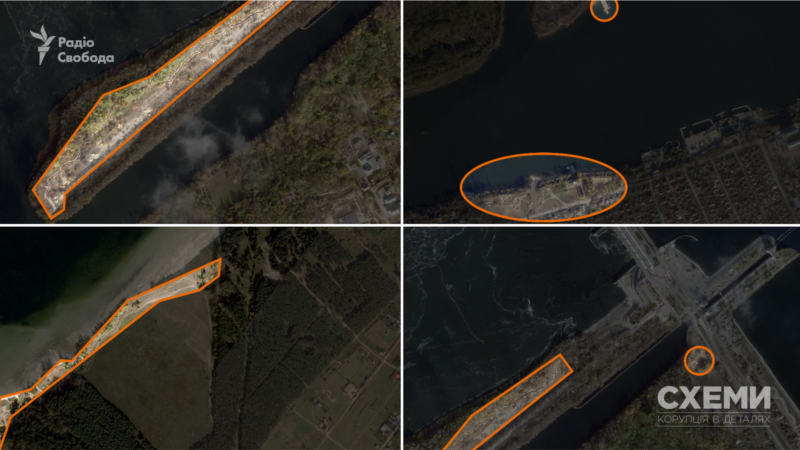 Як армія РФ «окопалась» на лівобережжі Дніпра на Херсонщині – супутникові знімки